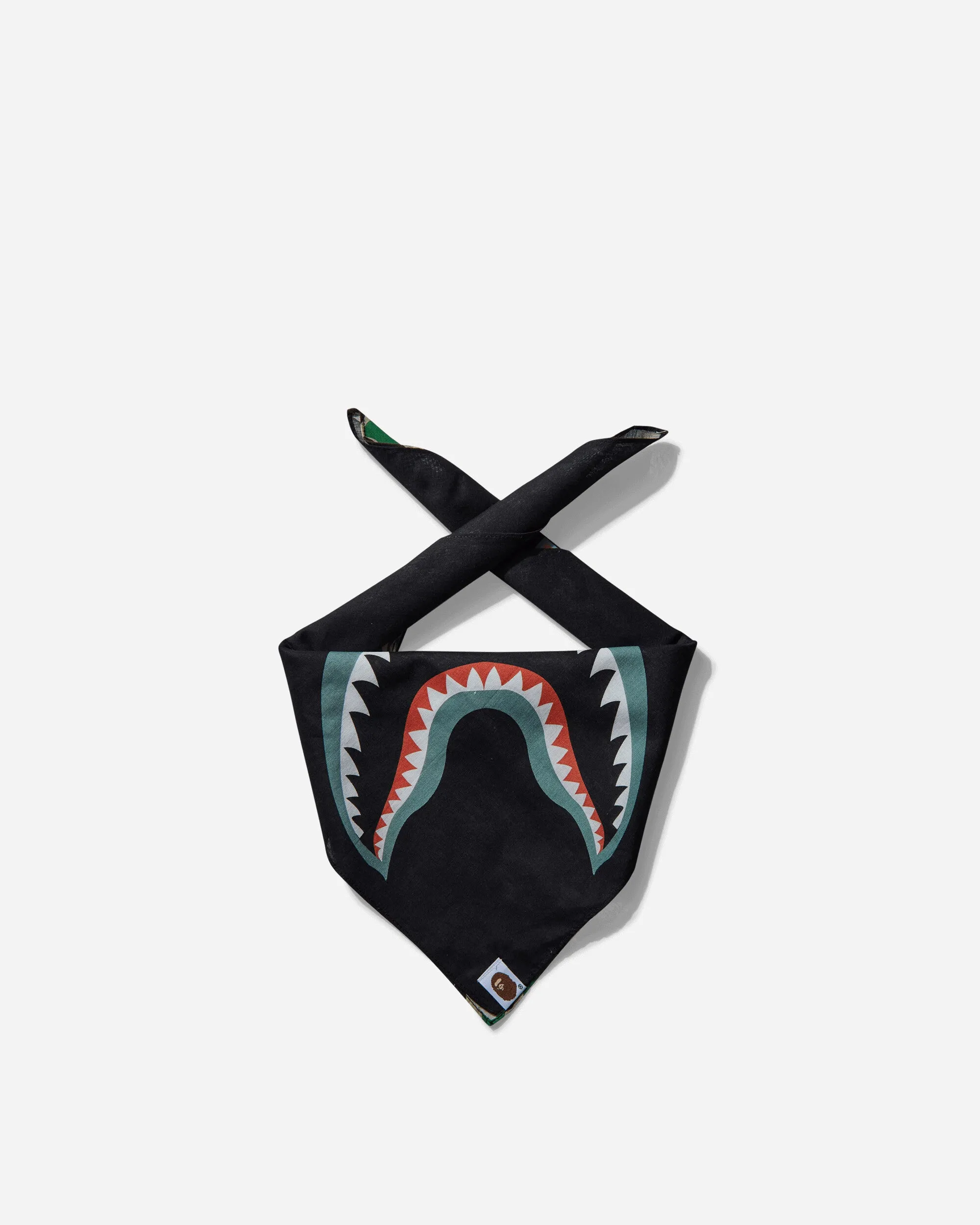 ABC Shark Bandana Green