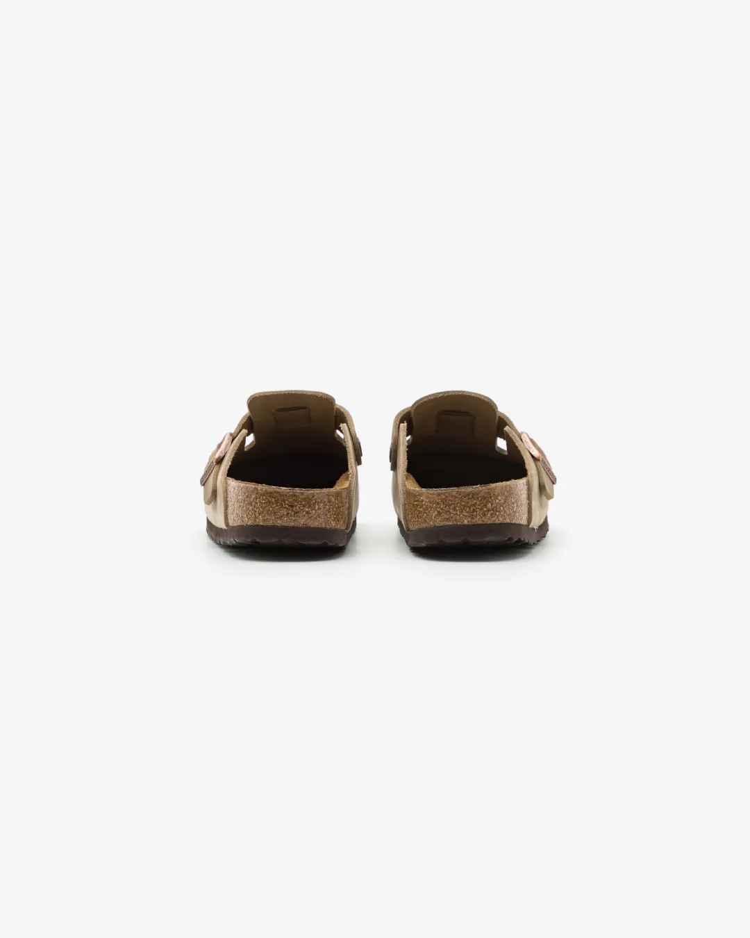 Birkenstock Boston Leather Brown Slippers