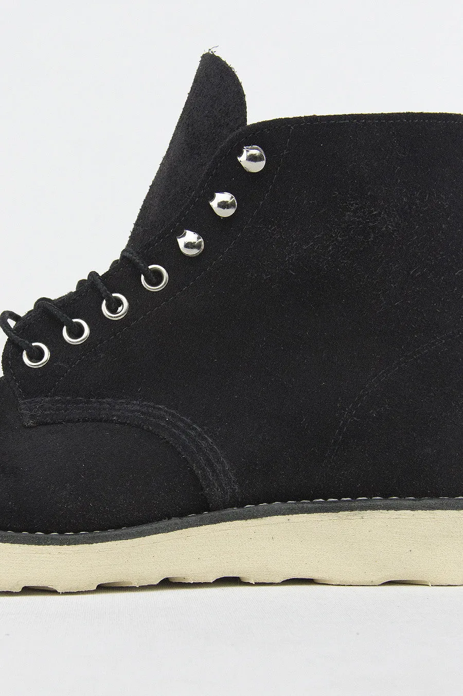 BLENDS X RED WING 6 ROUND TOE BLACK SUEDE