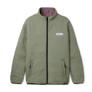 Butter Goods Reversible Jacket // Army / Berry