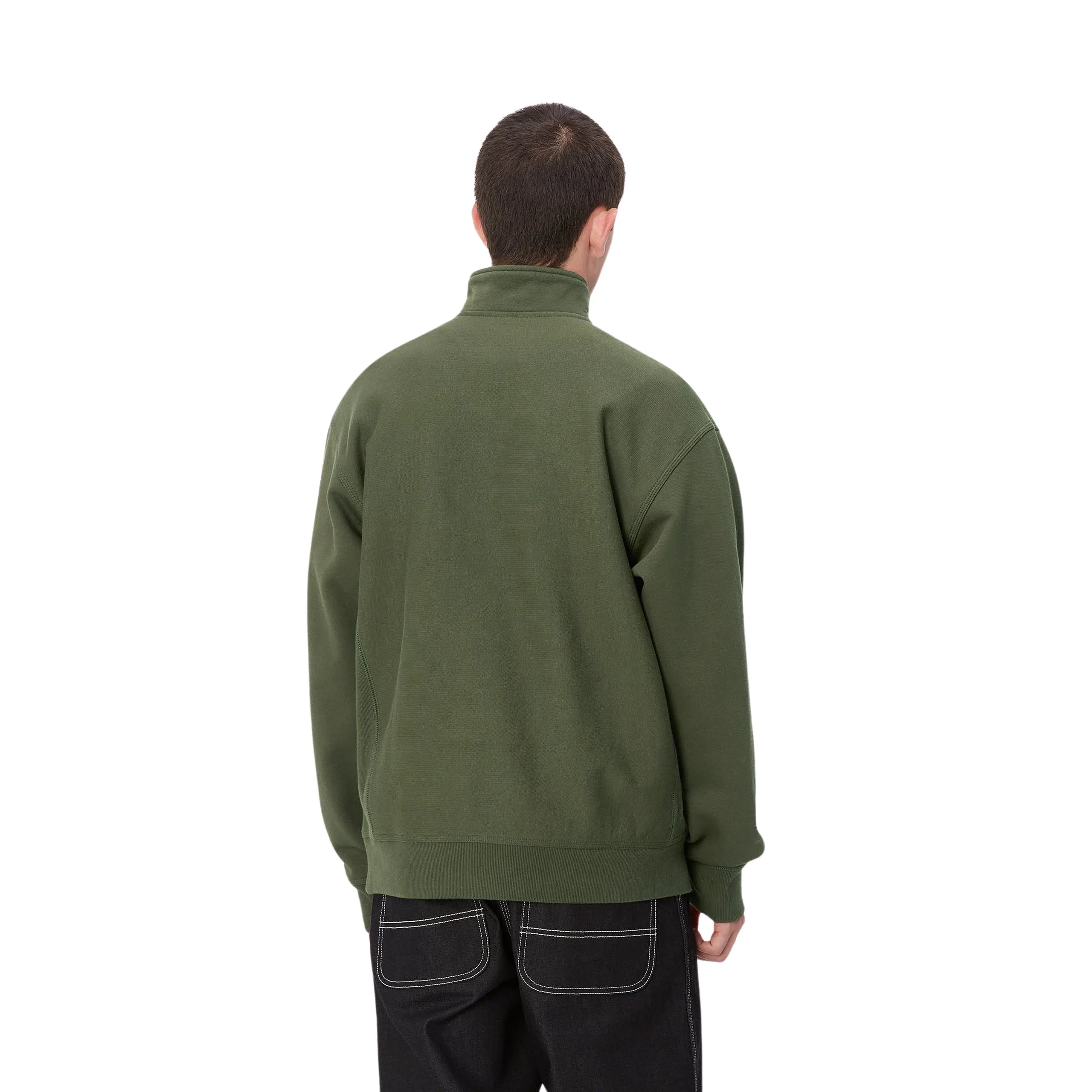 CARHARTT WIP HALF ZIP AMERICAN SCRIPT SWEAT | SUDADERA CON MEDIA CREMALLERA Y CUELLO ALTO