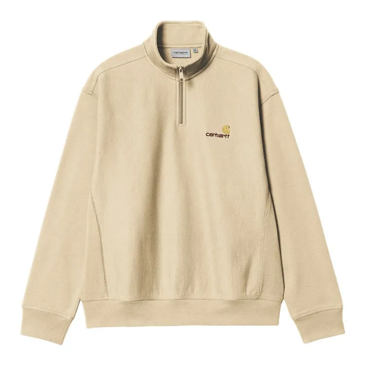 CARHARTT WIP HALF ZIP AMERICAN SCRIPT SWEAT | SUDADERA CON MEDIA CREMALLERA Y CUELLO ALTO