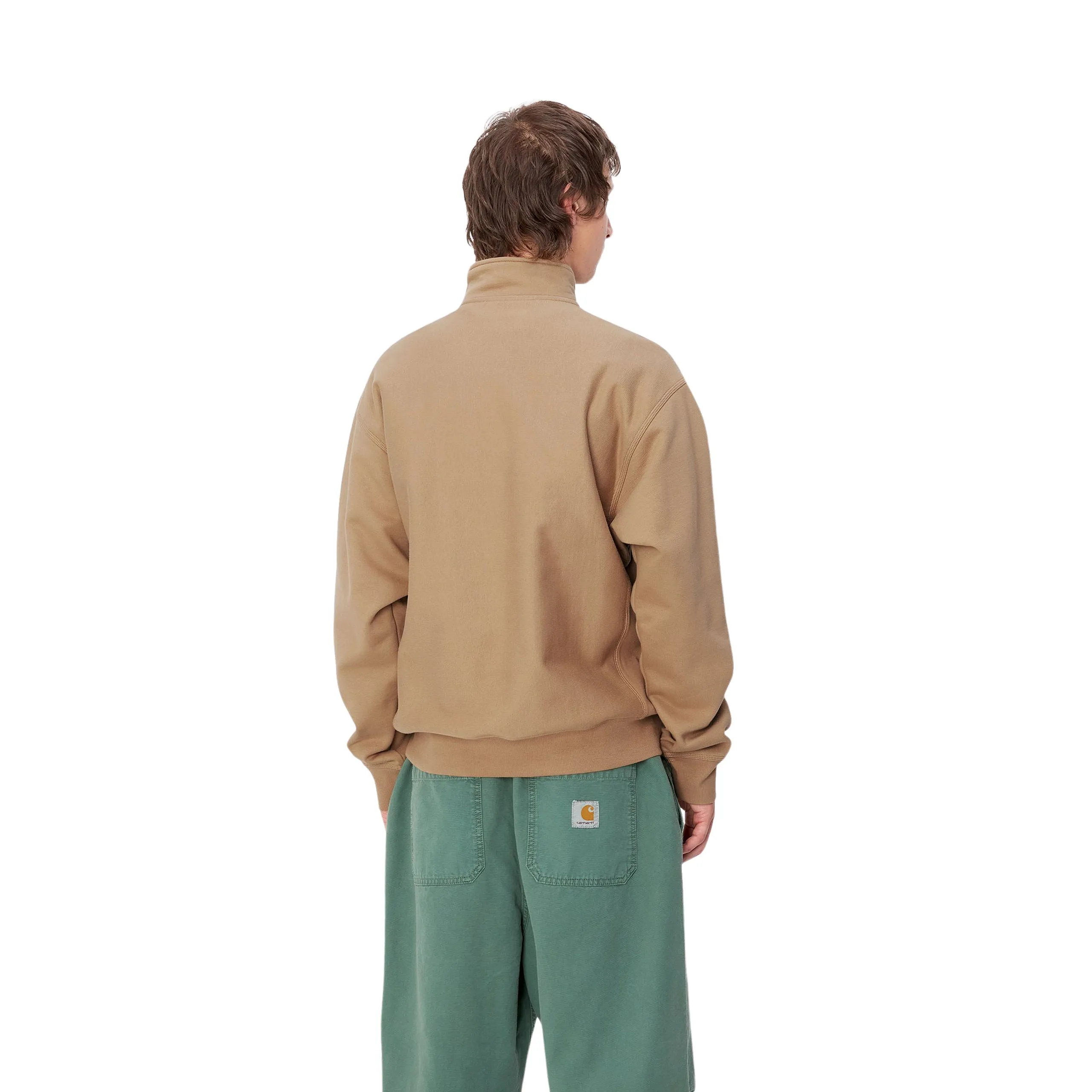 CARHARTT WIP HALF ZIP AMERICAN SCRIPT SWEAT | SUDADERA CON MEDIA CREMALLERA Y CUELLO ALTO