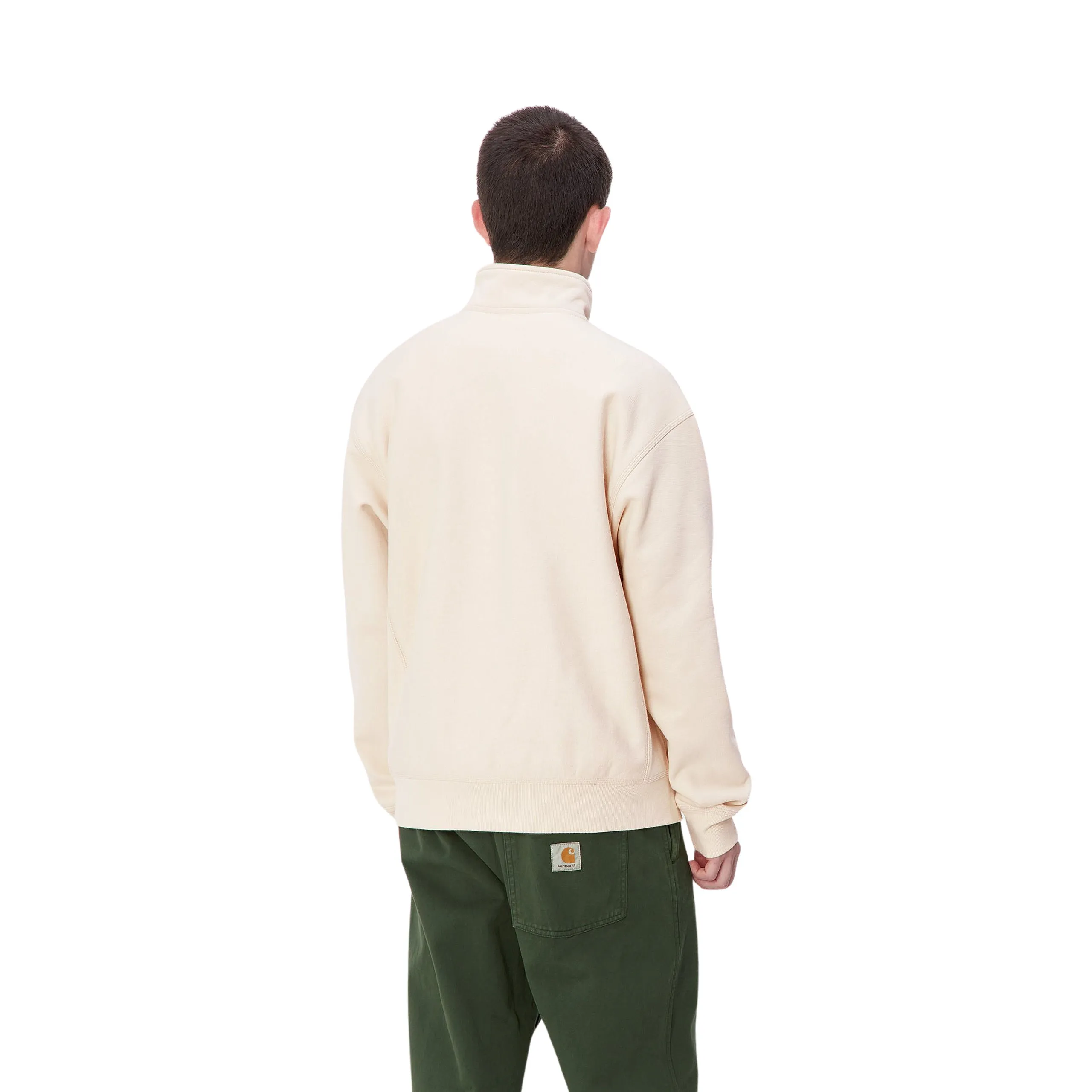 CARHARTT WIP HALF ZIP AMERICAN SCRIPT SWEAT | SUDADERA CON MEDIA CREMALLERA Y CUELLO ALTO