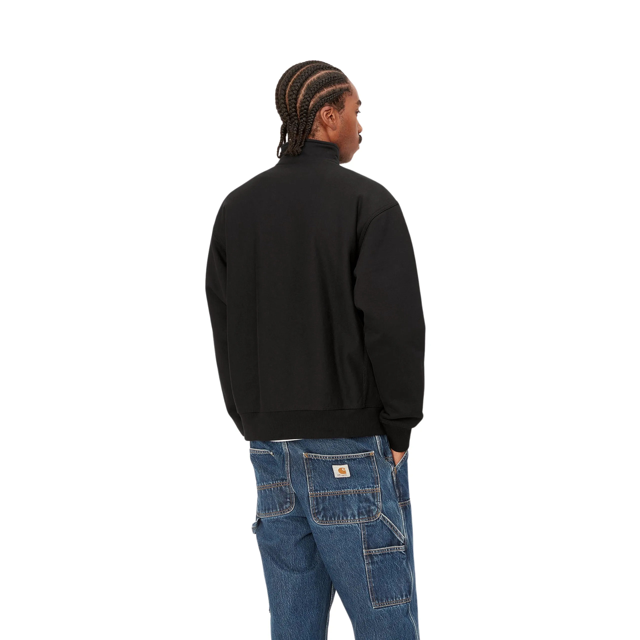 CARHARTT WIP HALF ZIP AMERICAN SCRIPT SWEAT | SUDADERA CON MEDIA CREMALLERA Y CUELLO ALTO