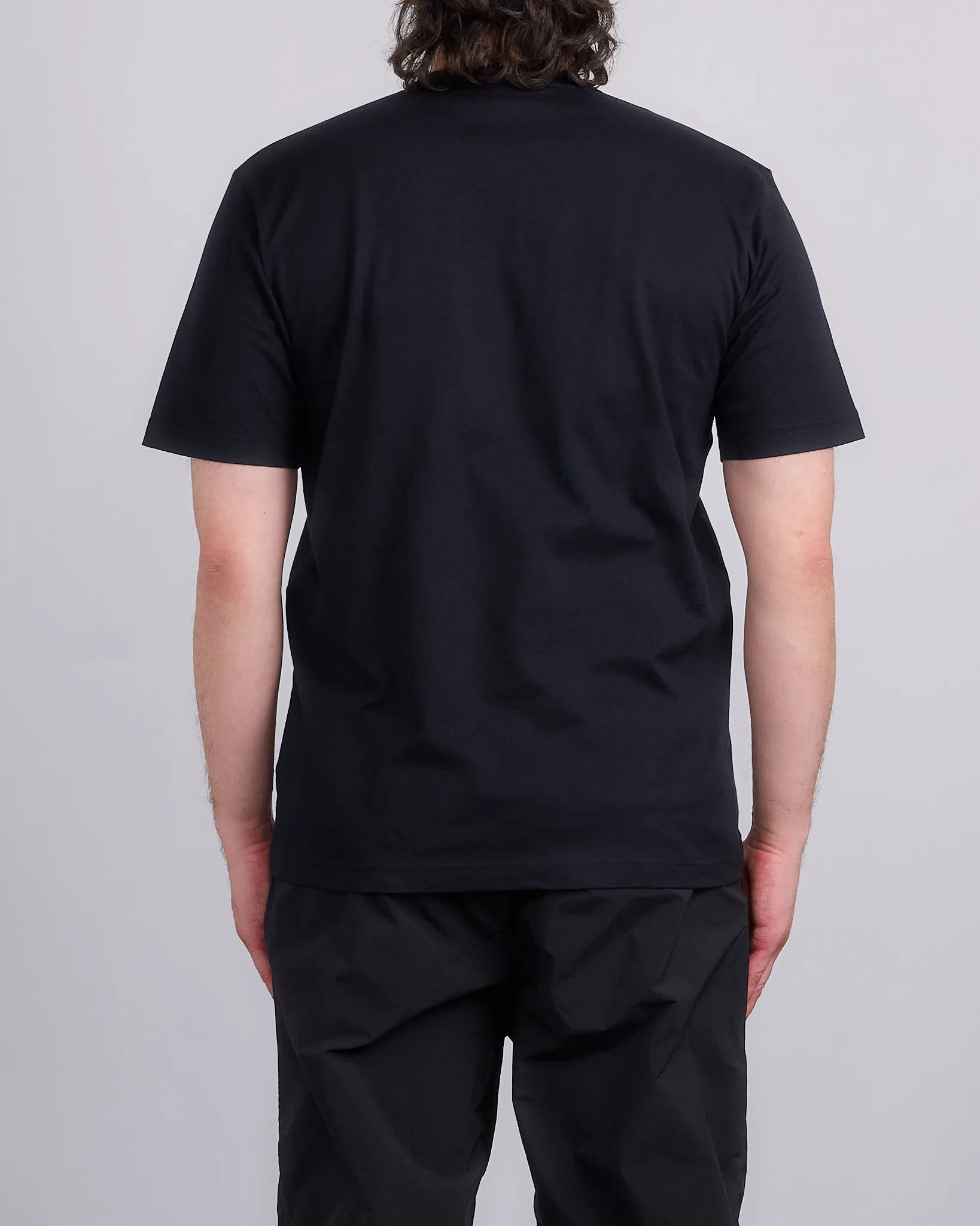COMME des GARONS HOMME Cotton Jersey Chest Logo T-Shirt Black