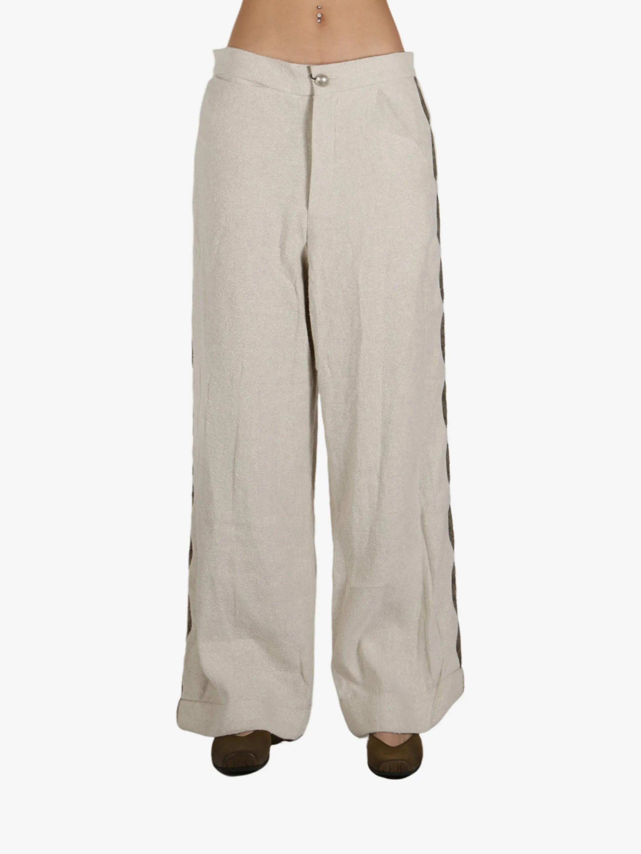 COMMUNS - Women High Waist Straight Casual Pants