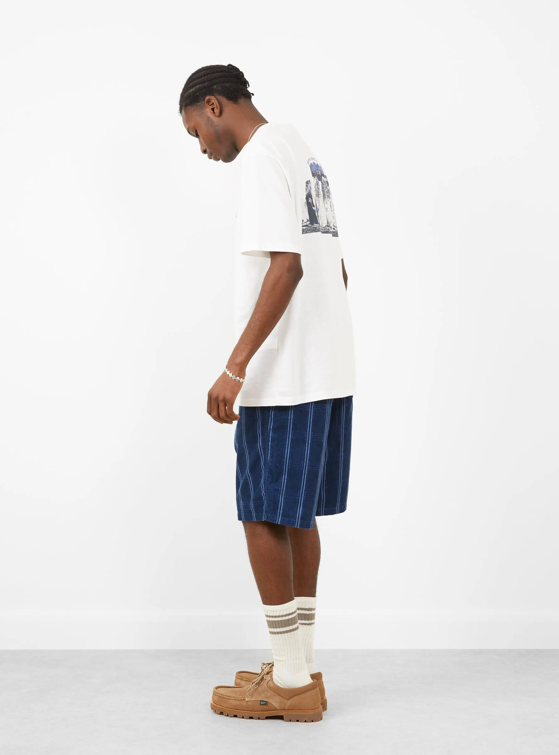 Corduroy Swell Short Navy Check