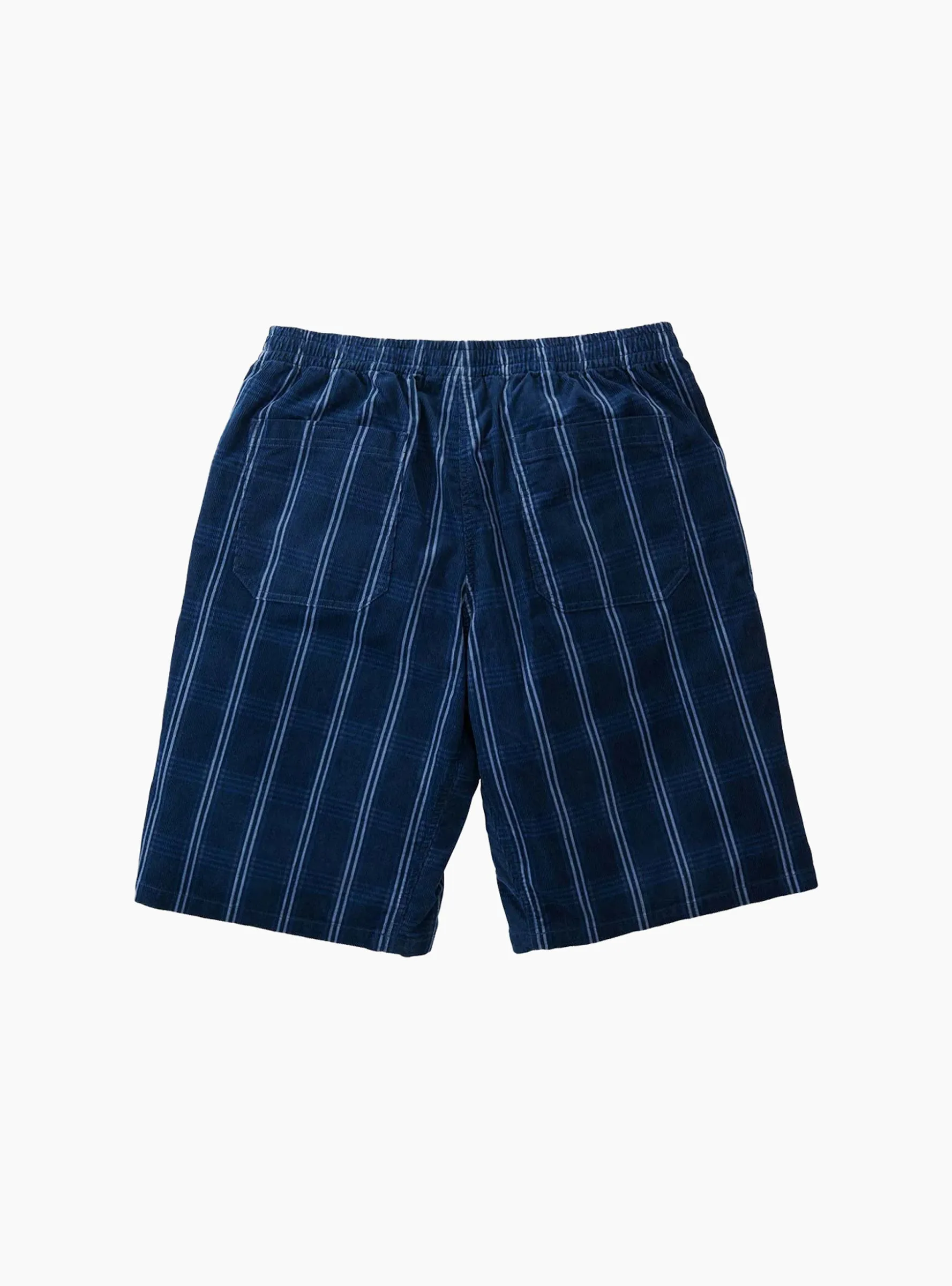 Corduroy Swell Short Navy Check