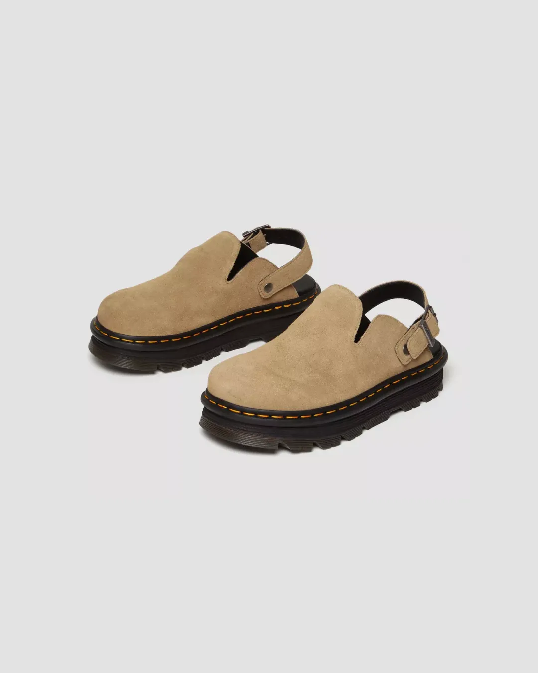 Dr. Martens Zebzag Suede Casual Slingback Platform Mules  2 Colorways