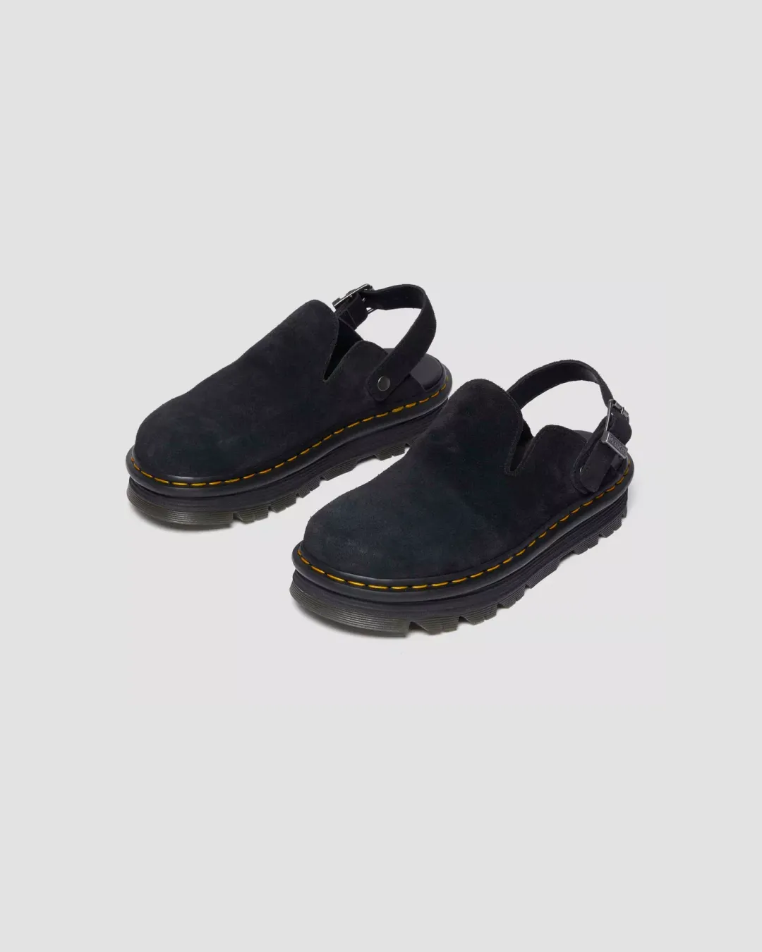 Dr. Martens Zebzag Suede Casual Slingback Platform Mules  2 Colorways