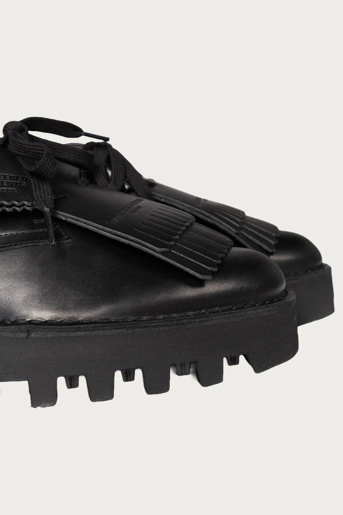 Engineered Garments x Clarks Desert Khan - Black Smooth