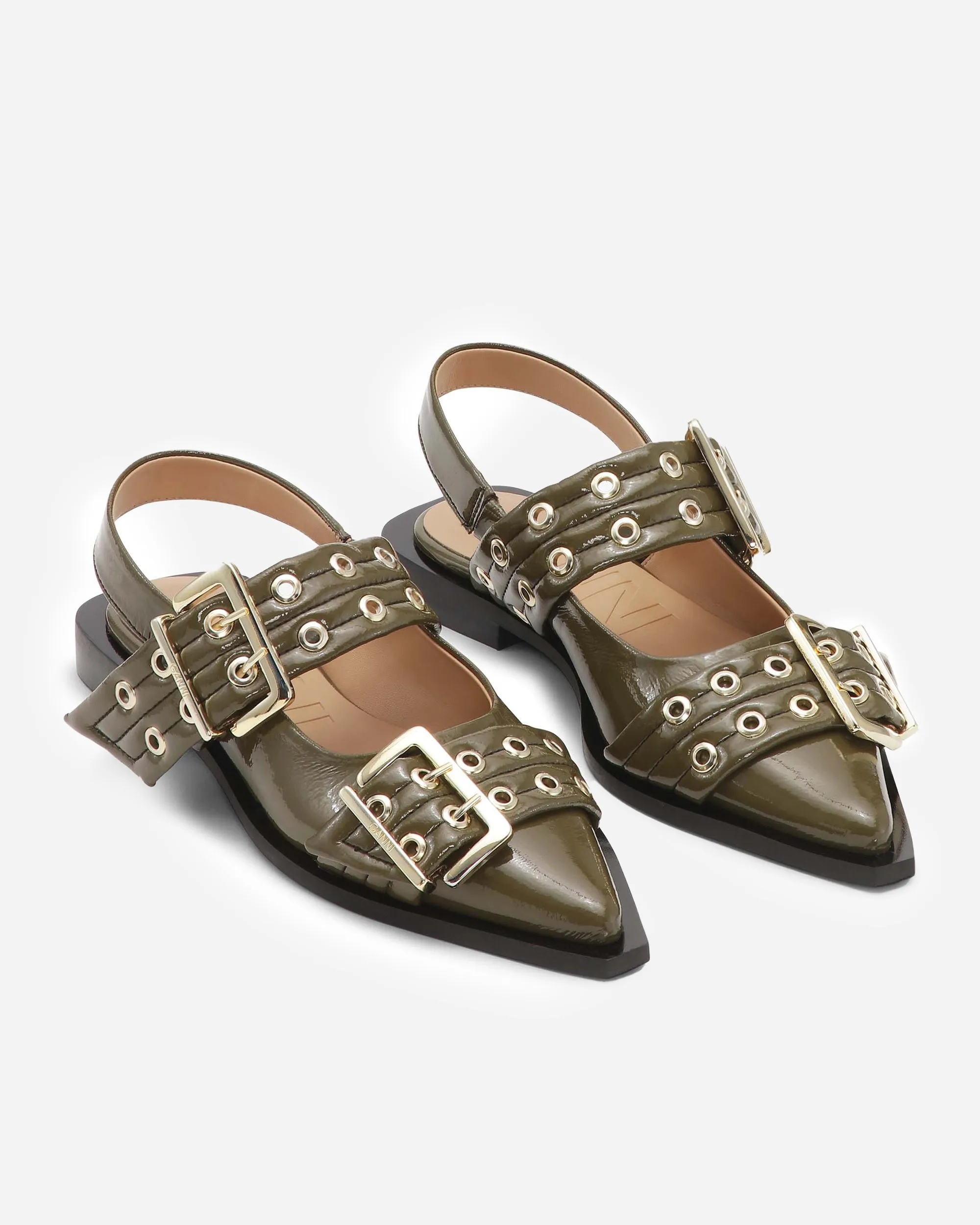 Feminine Buckle Ballerina