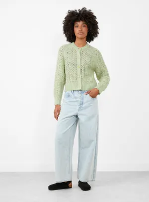Foxtail Cardigan Lime