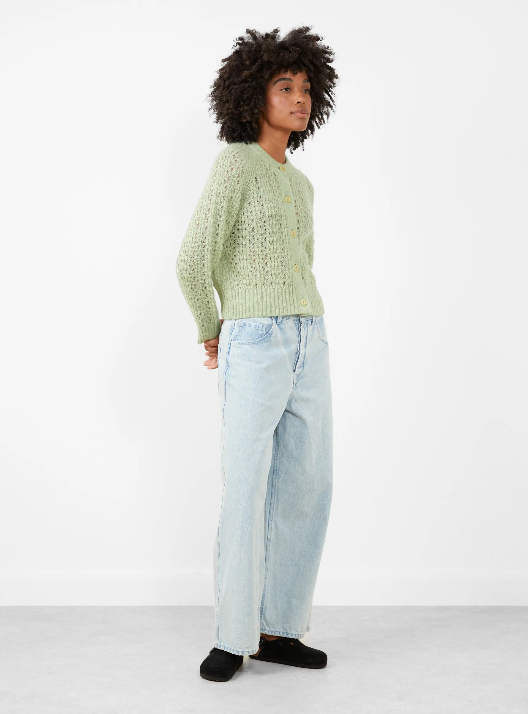 Foxtail Cardigan Lime