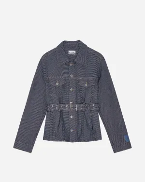 Heavy Twill Denim Short Jacket