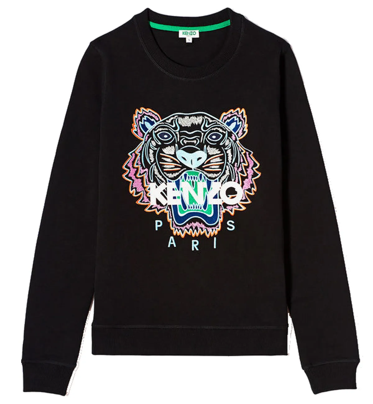 Kenzo Rainbow Embroidered Tiger Logo Sweatshirt