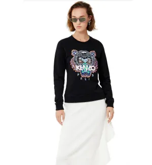 Kenzo Rainbow Embroidered Tiger Logo Sweatshirt
