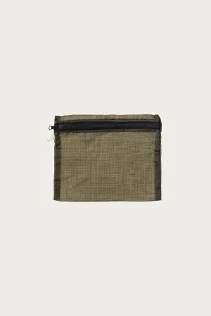 Large Vintage Parachute Light Pouch - Olive