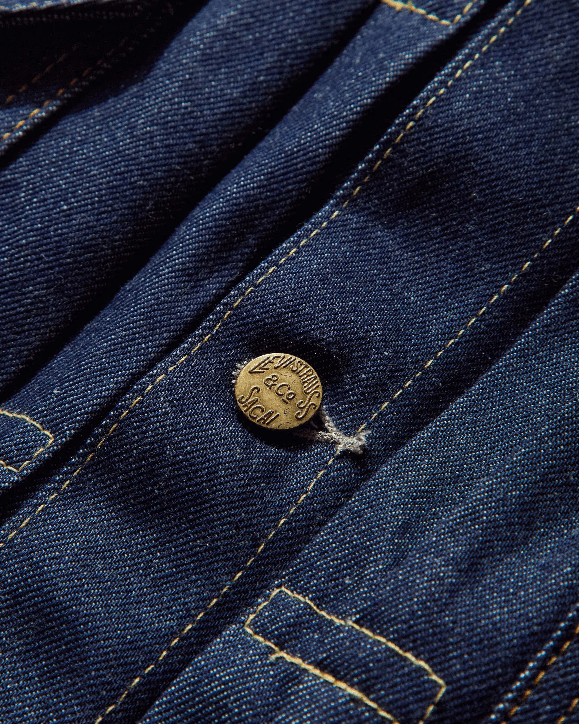 Men's sacai Denim Jacket Rinsed Indigo