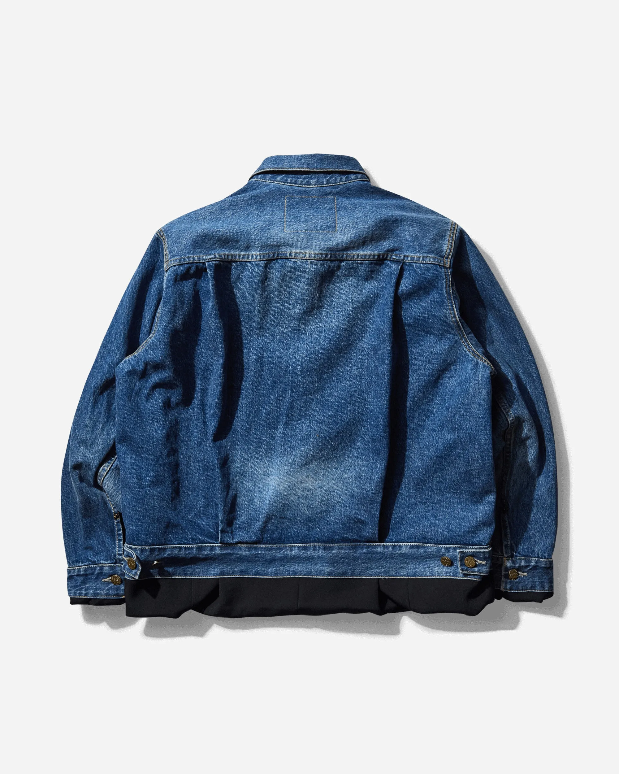 Men's sacai Denim x Matelasse Twill Reversible Jacket Black