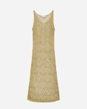 Metallic Strap Dress