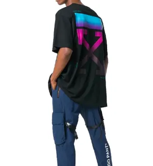 Off-White Gradient Print Cotton Jersey T-Shirt (Black)