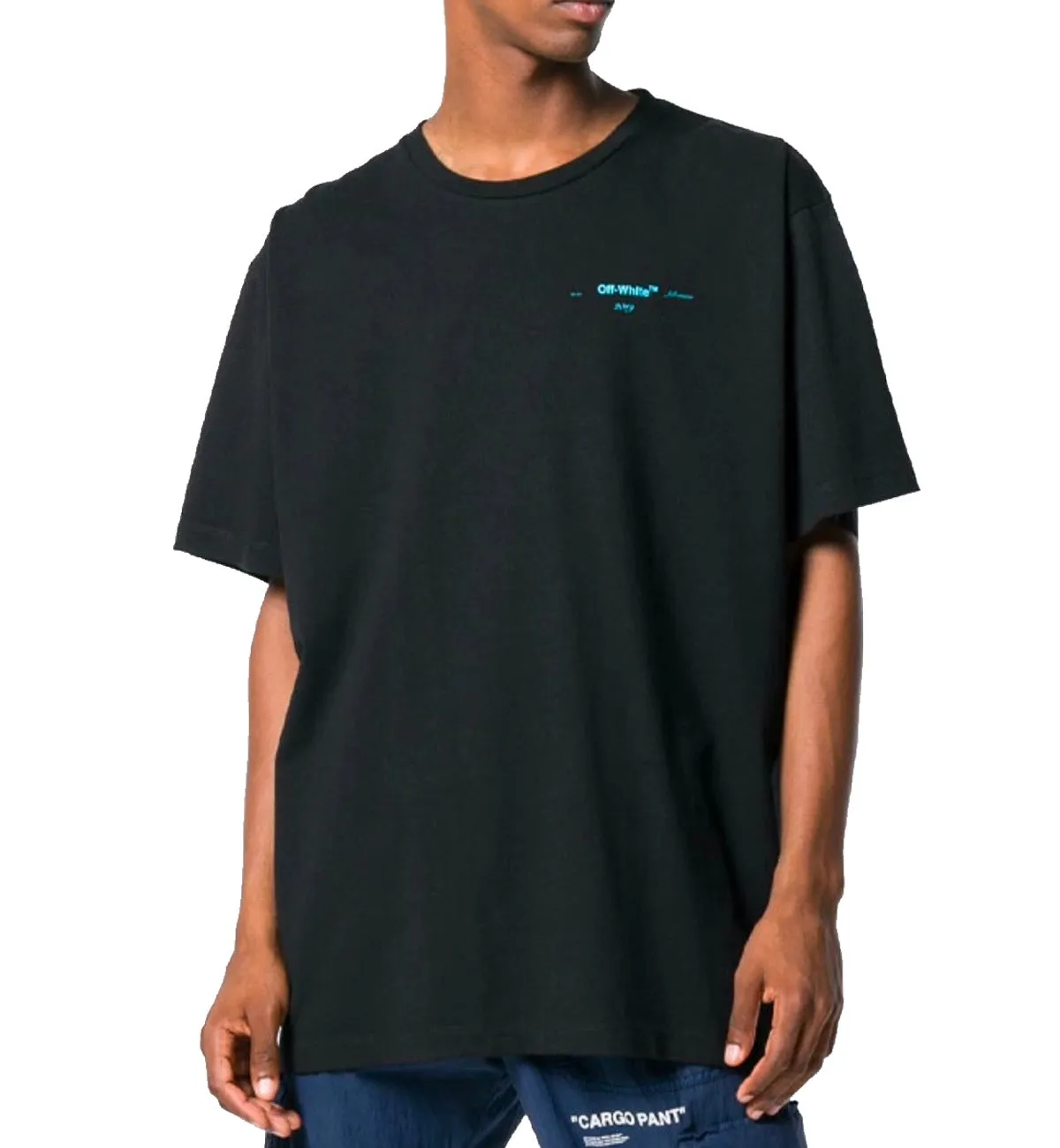 Off-White Gradient Print Cotton Jersey T-Shirt (Black)