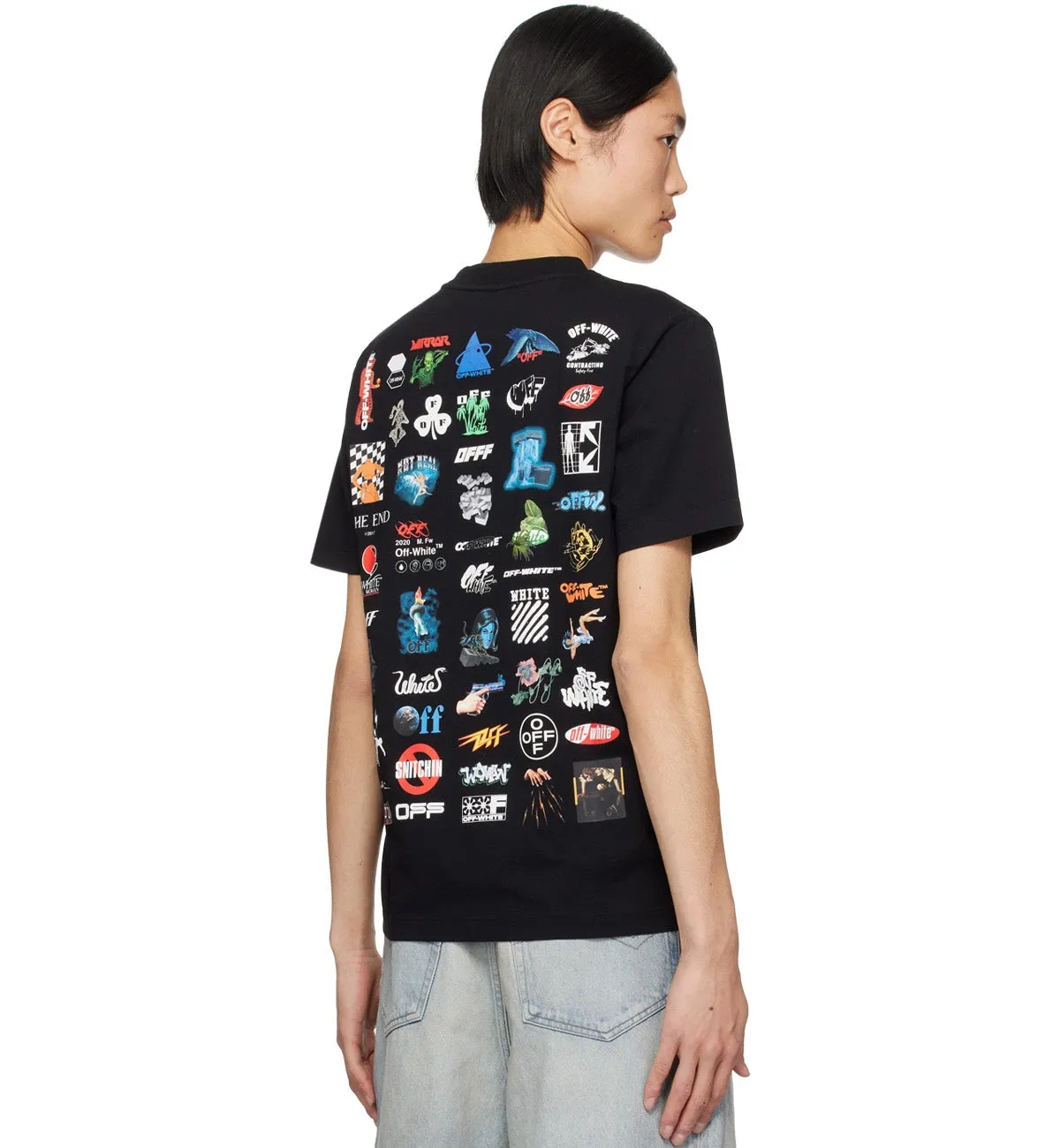 Off-White Logic Cotton T-shirt (Black)