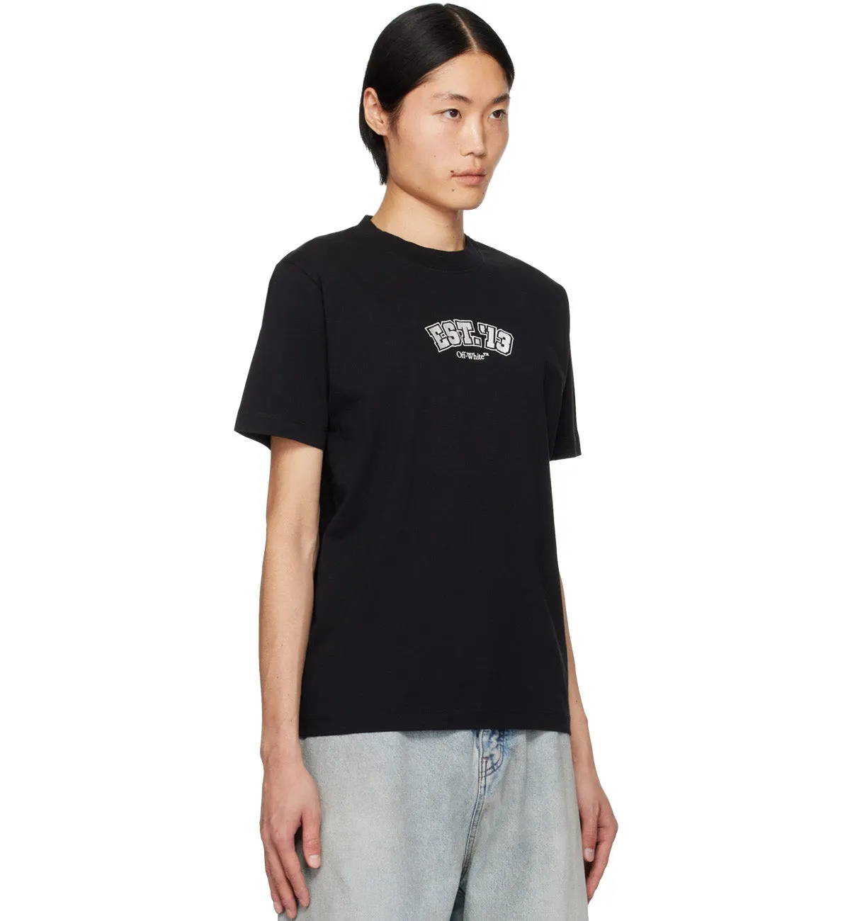 Off-White Logic Cotton T-shirt (Black)