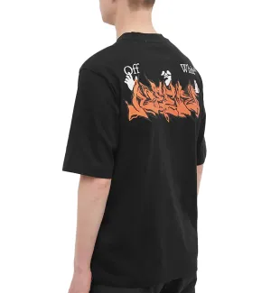 Off-White Neen Logo Skate T-Shirt (Black)