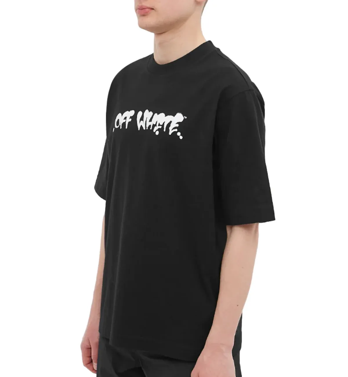 Off-White Neen Logo Skate T-Shirt (Black)