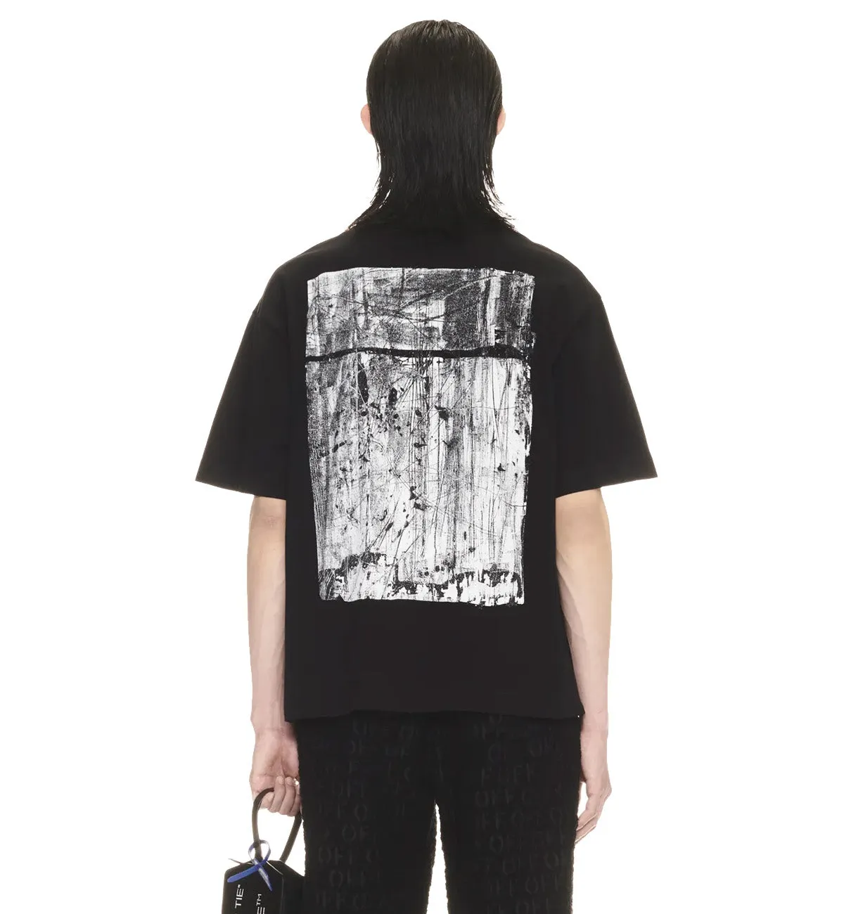 Off-White Scratch Tab Skate T-Shirt (Black)