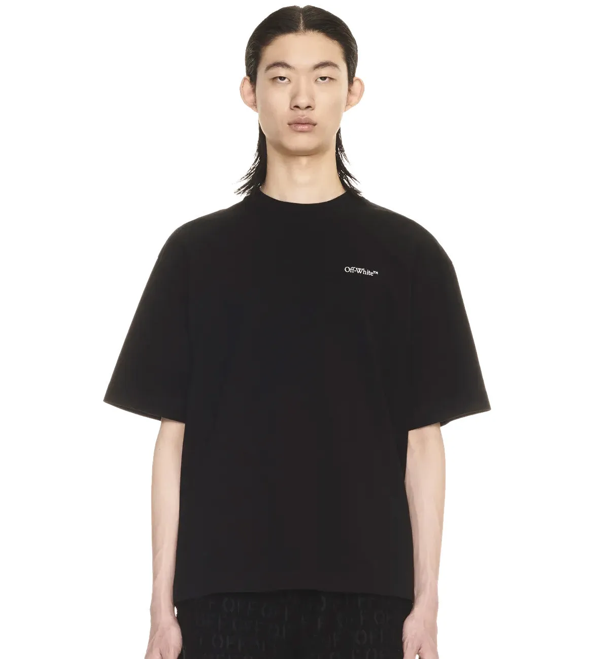 Off-White Scratch Tab Skate T-Shirt (Black)