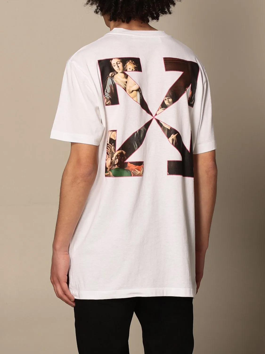 OFF-WHITE Sprayed Caravaggio T-shirt (White)