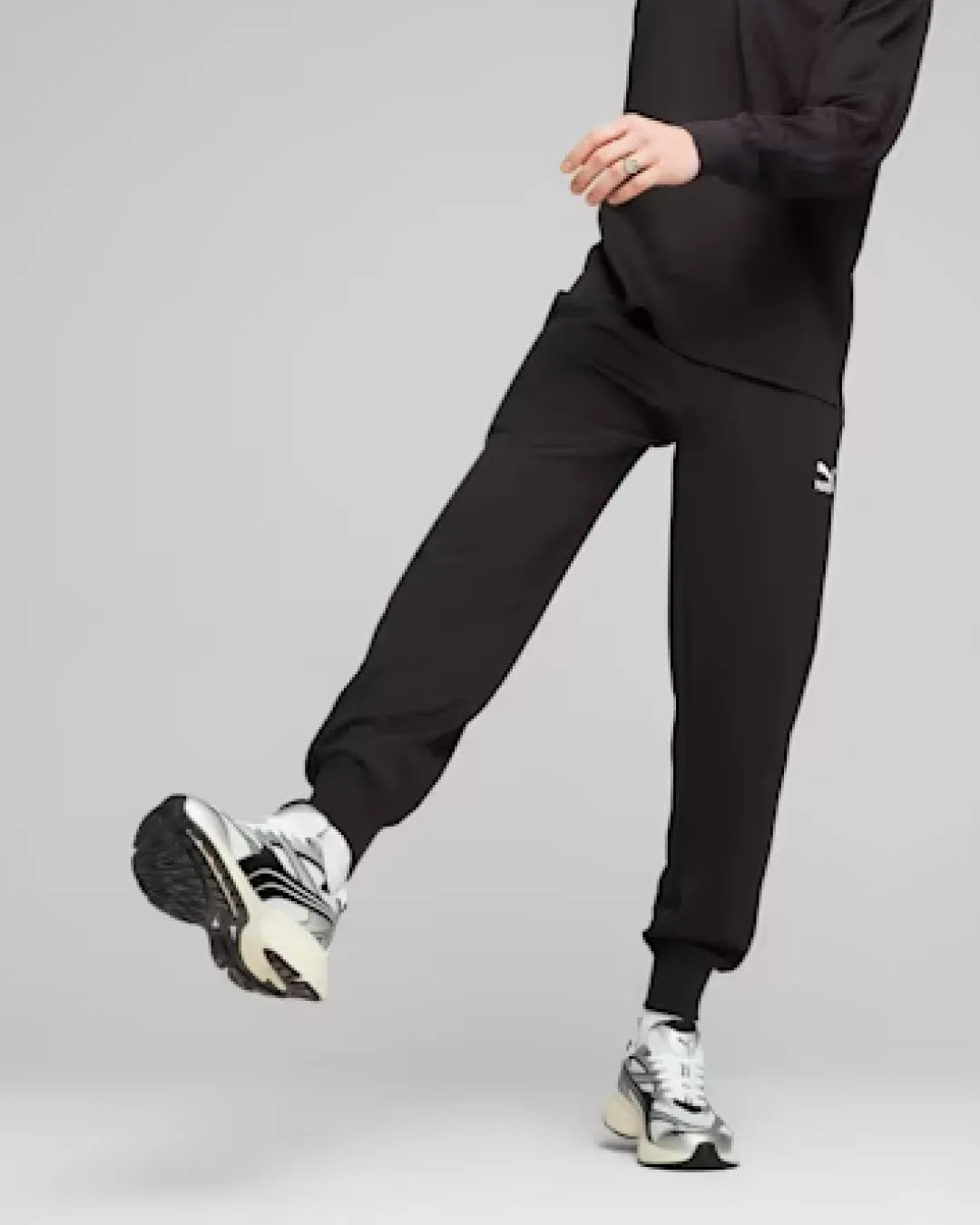 Puma Morphic Retro Runner Frosted Ivory Black Sneakers