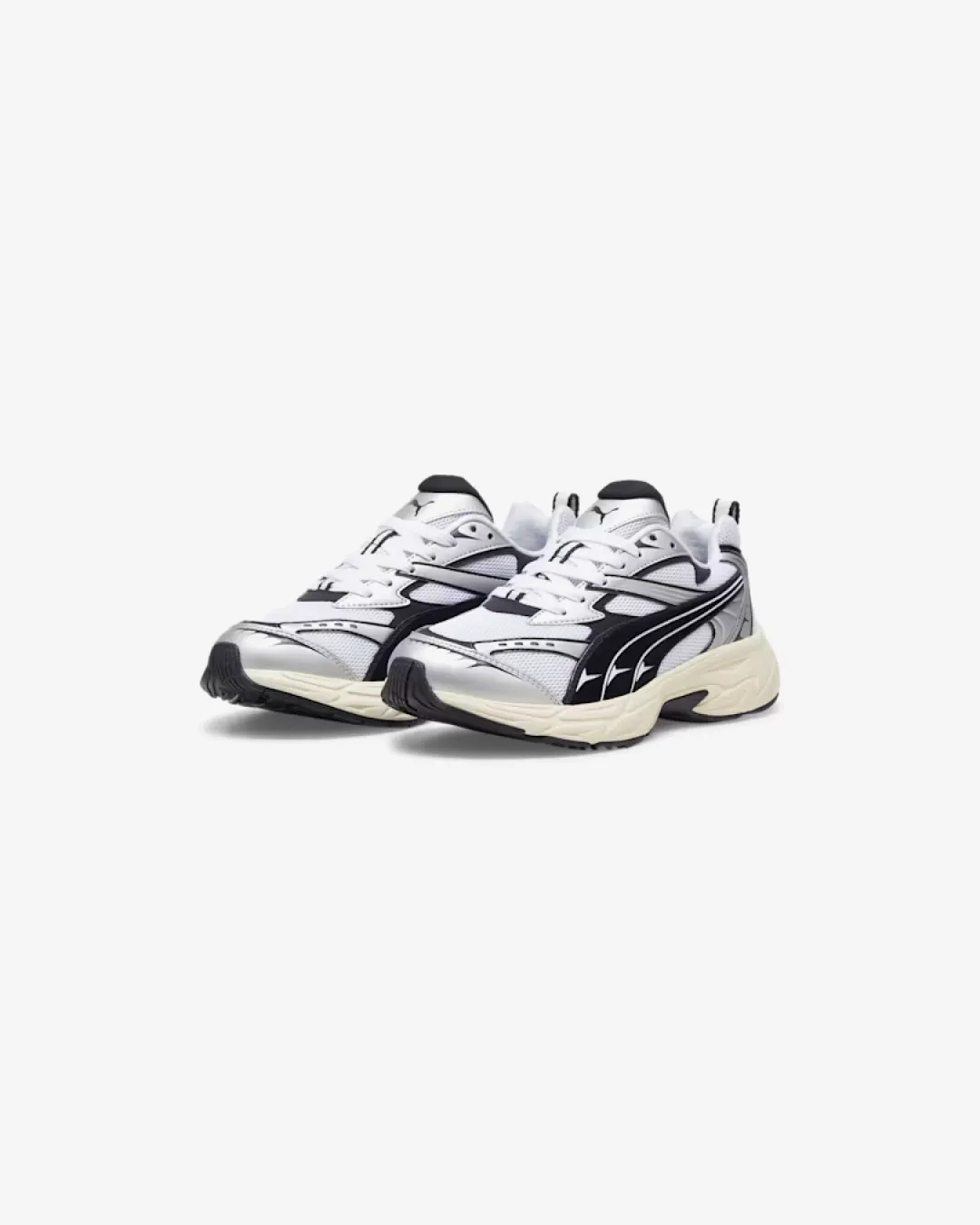 Puma Morphic Retro Runner Frosted Ivory Black Sneakers