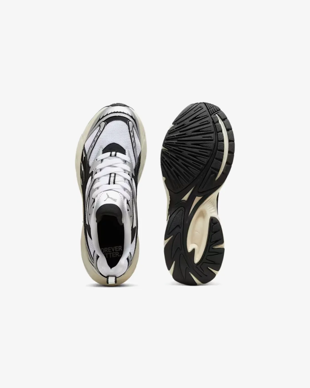 Puma Morphic Retro Runner Frosted Ivory Black Sneakers