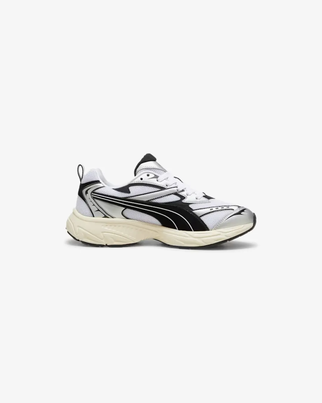 Puma Morphic Retro Runner Frosted Ivory Black Sneakers