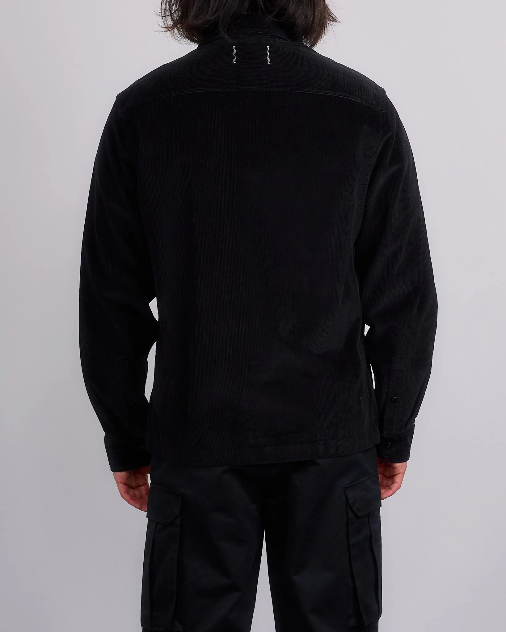Reigning Champ Corduroy Campus Overshirt Black