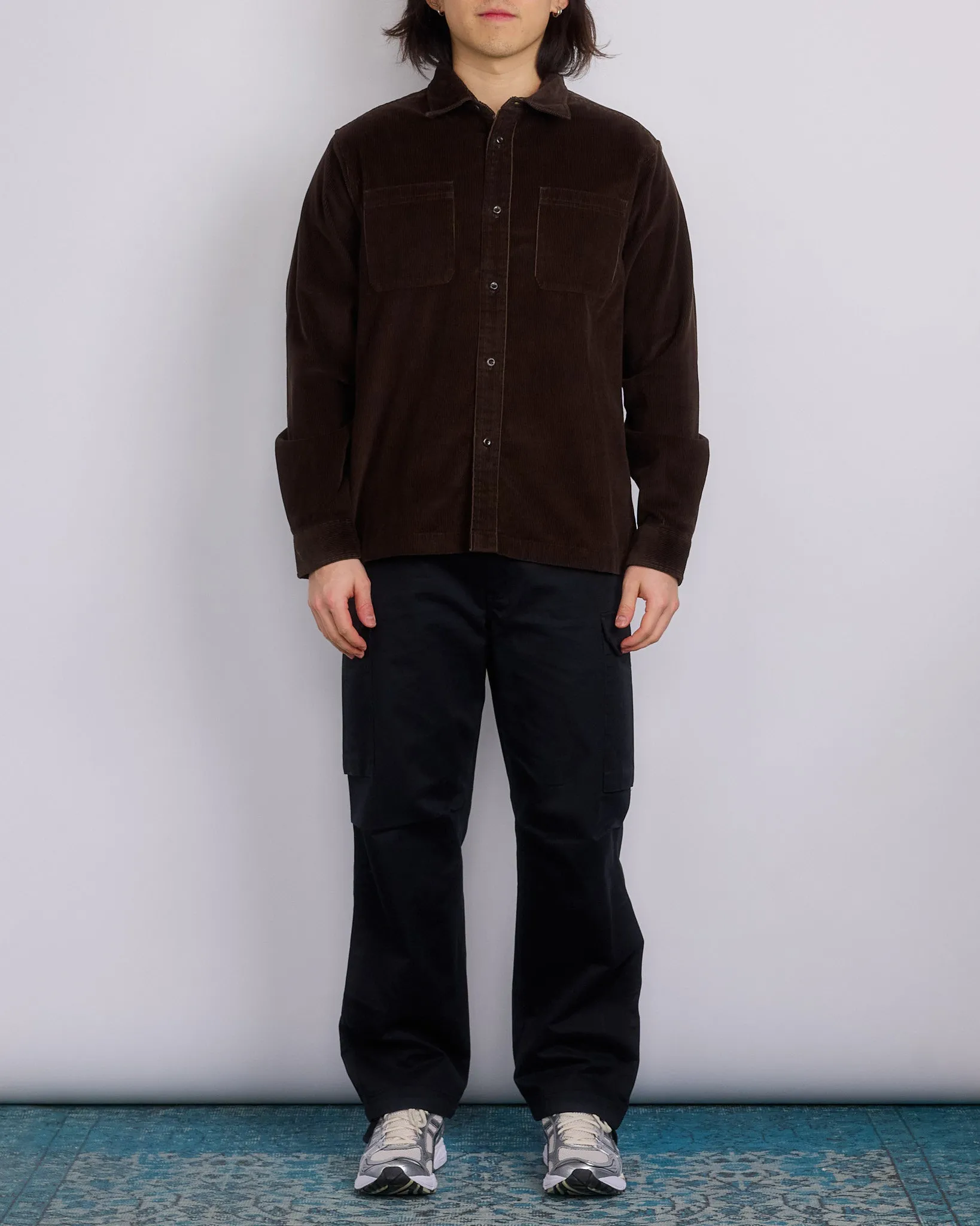 Reigning Champ Corduroy Campus Overshirt Coffee