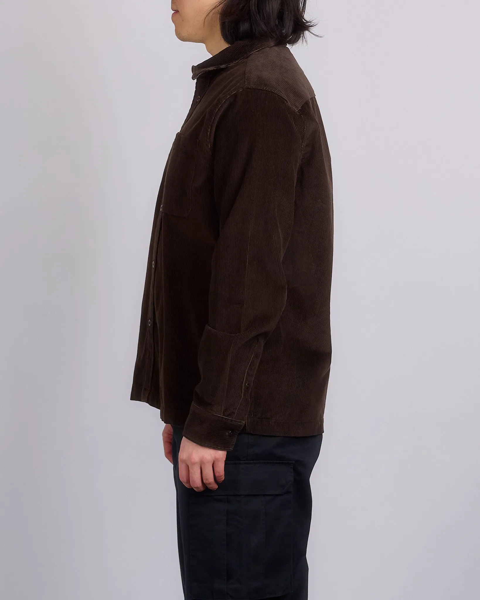 Reigning Champ Corduroy Campus Overshirt Coffee