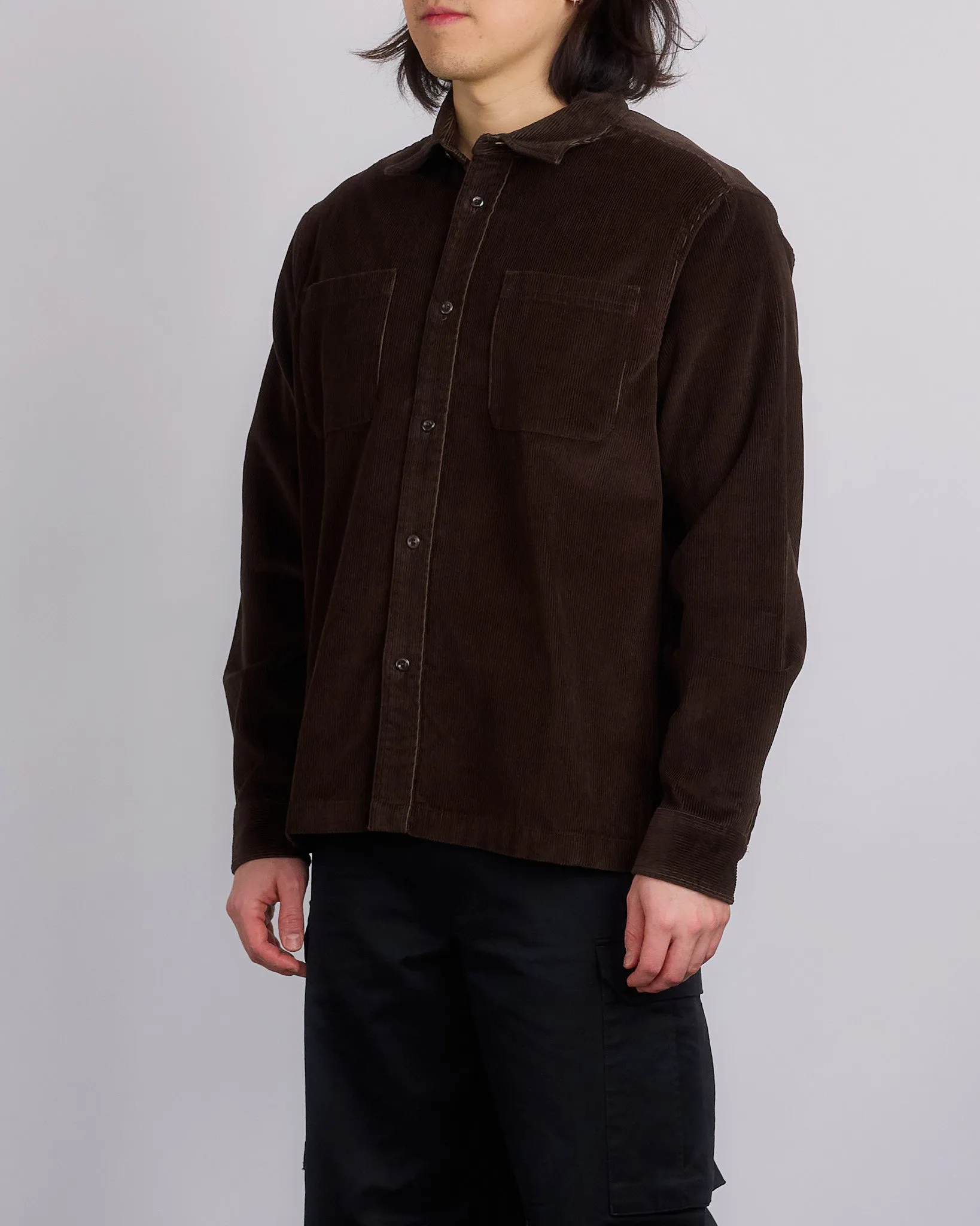 Reigning Champ Corduroy Campus Overshirt Coffee