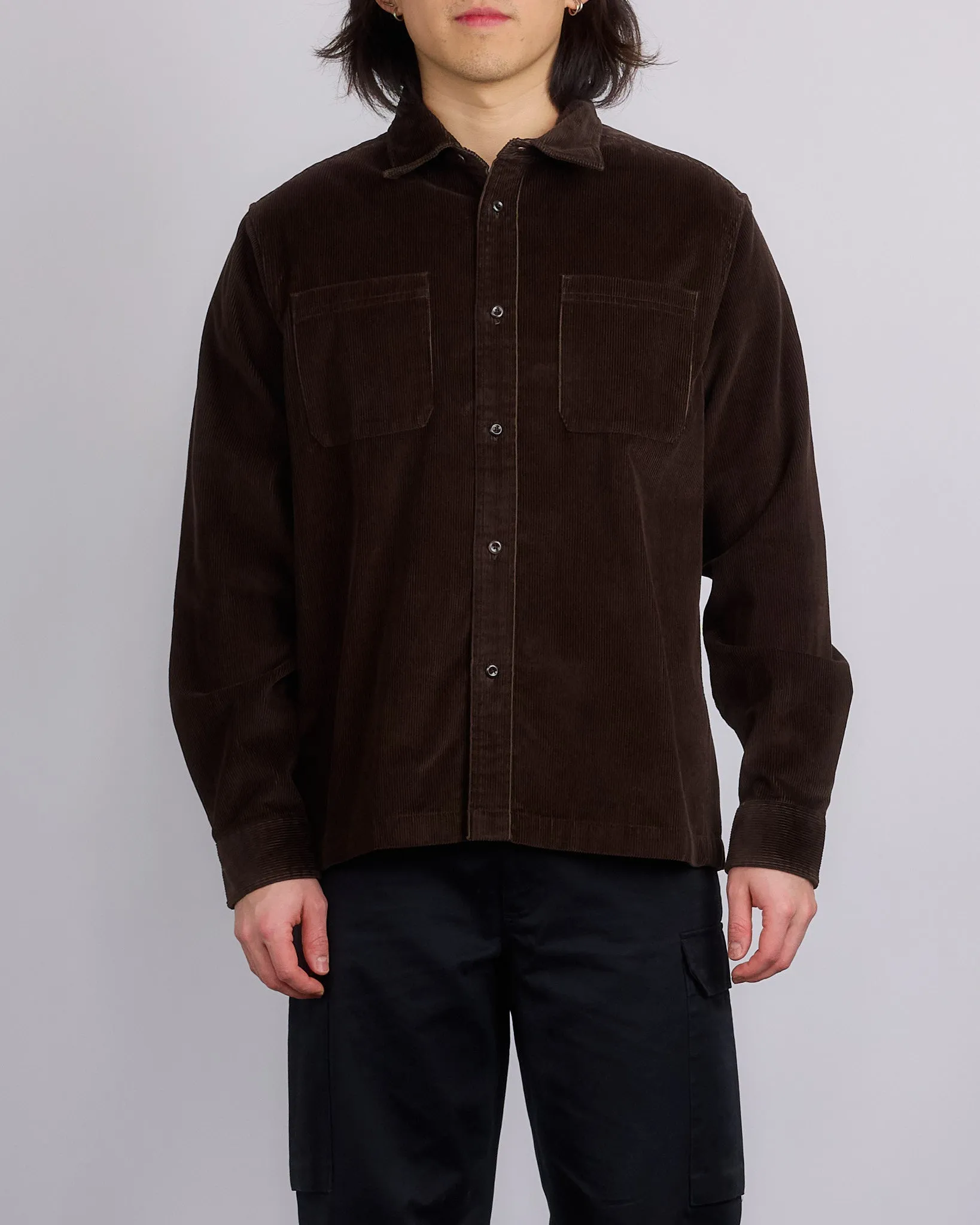 Reigning Champ Corduroy Campus Overshirt Coffee