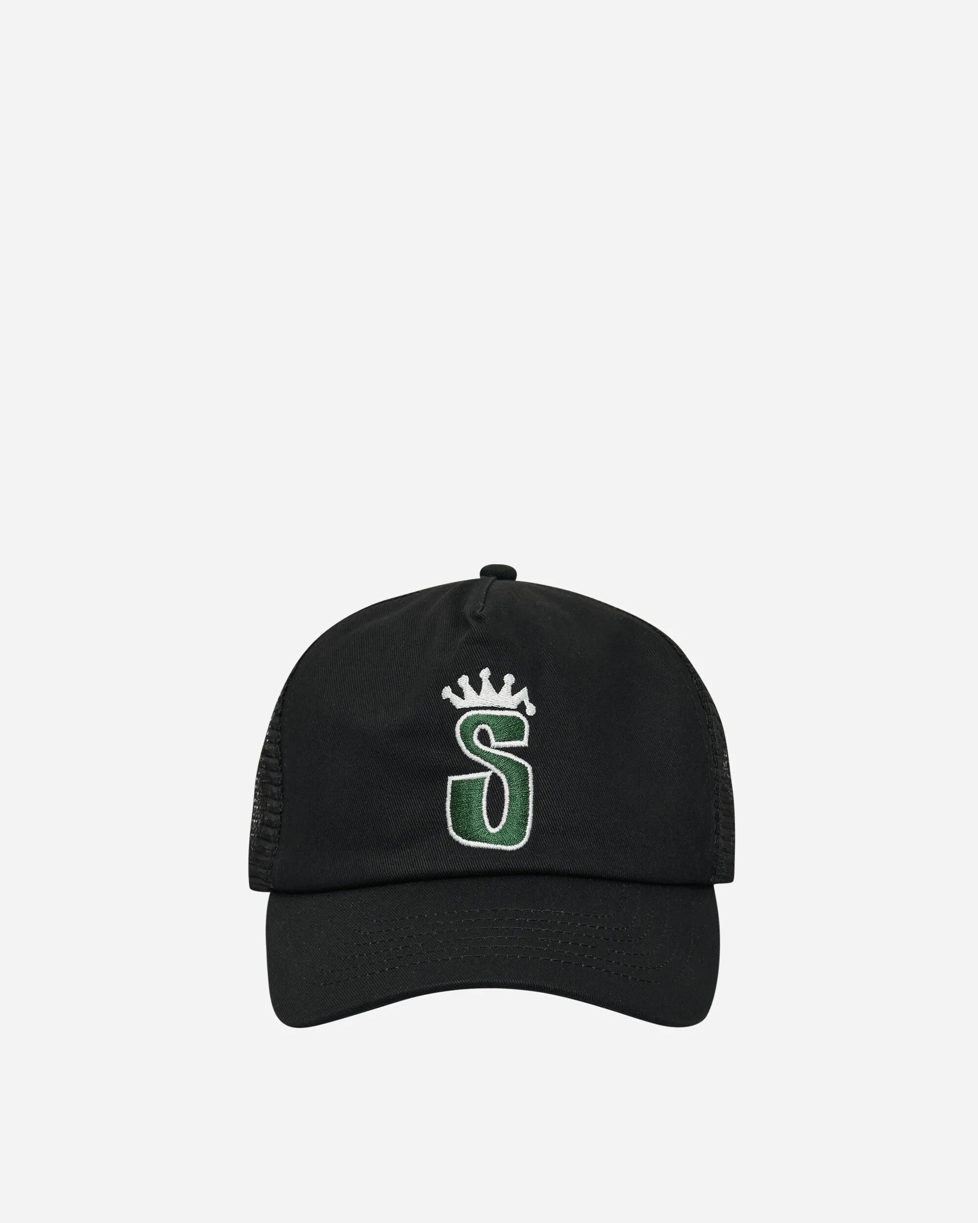 S Crown Trucker Cap Shadow Black