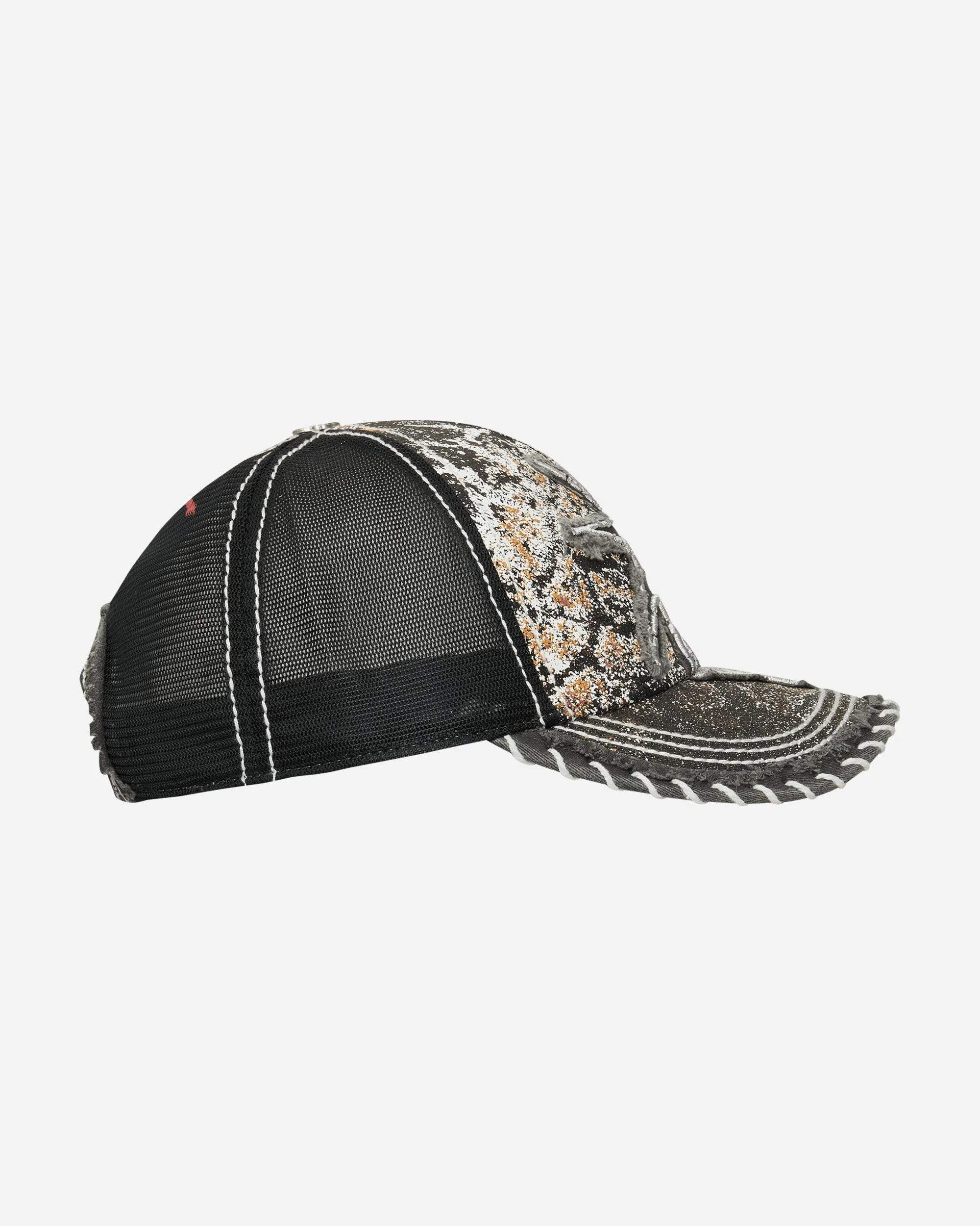 Seahorse Trucker Hat Washed Black