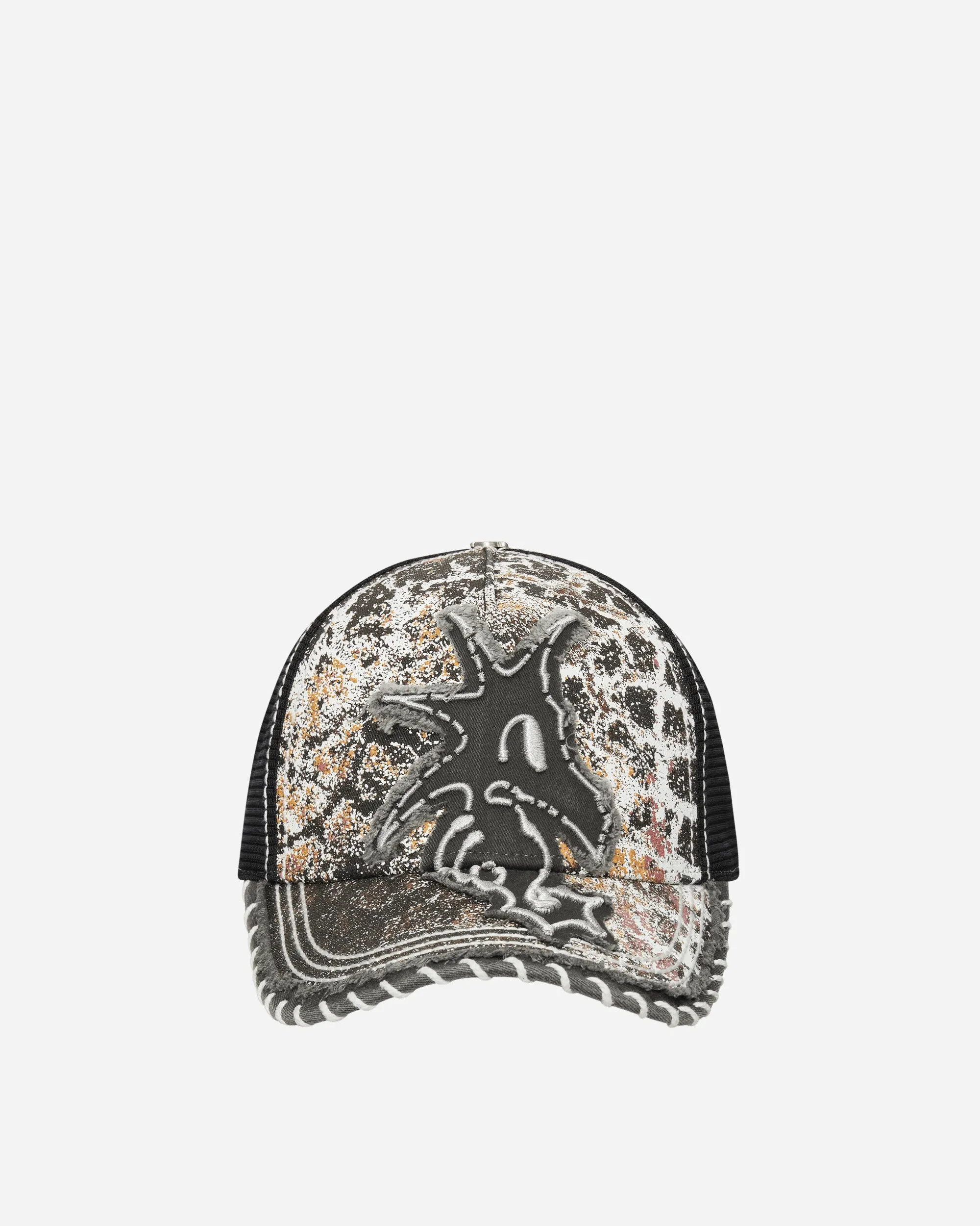 Seahorse Trucker Hat Washed Black
