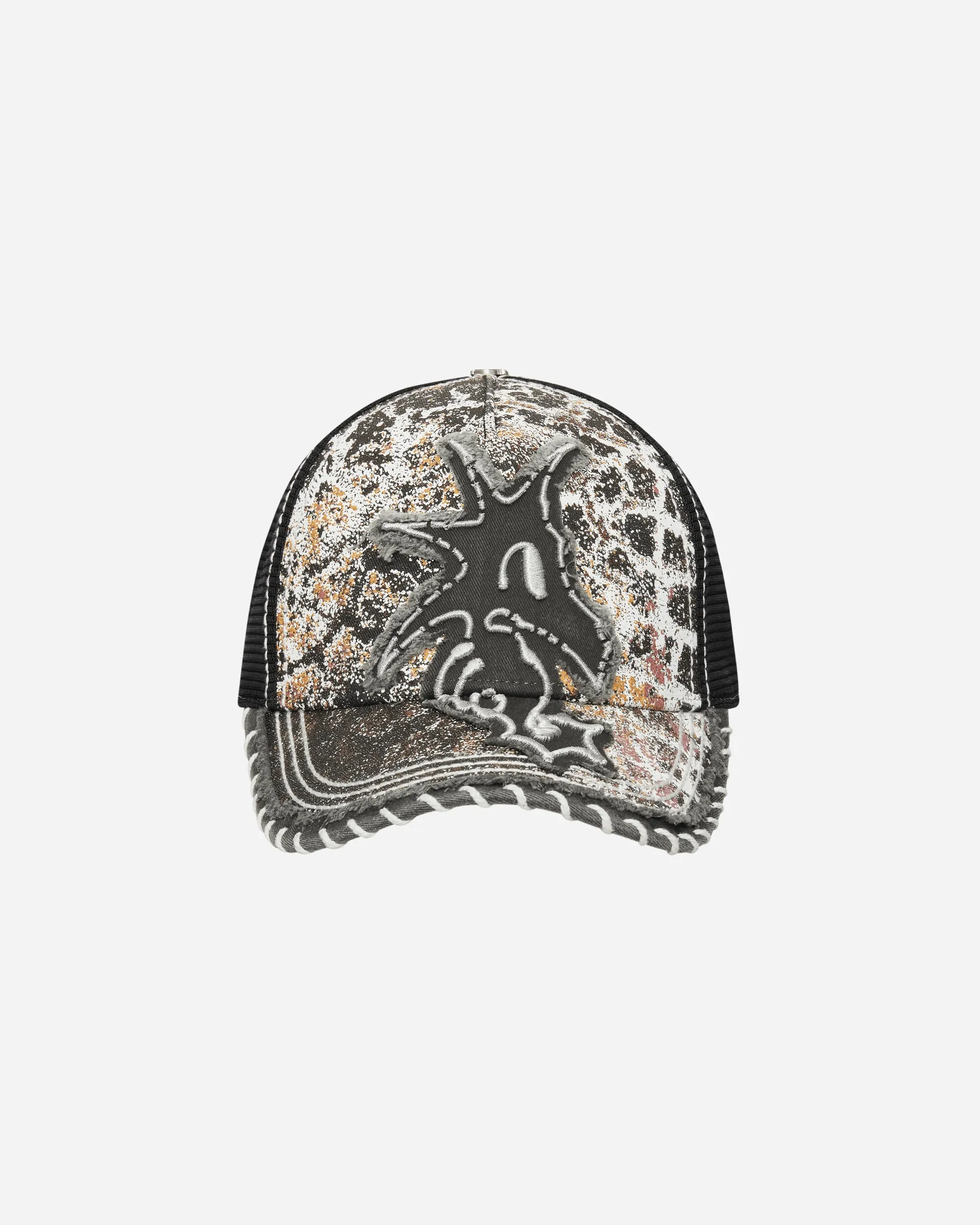 Seahorse Trucker Hat Washed Black