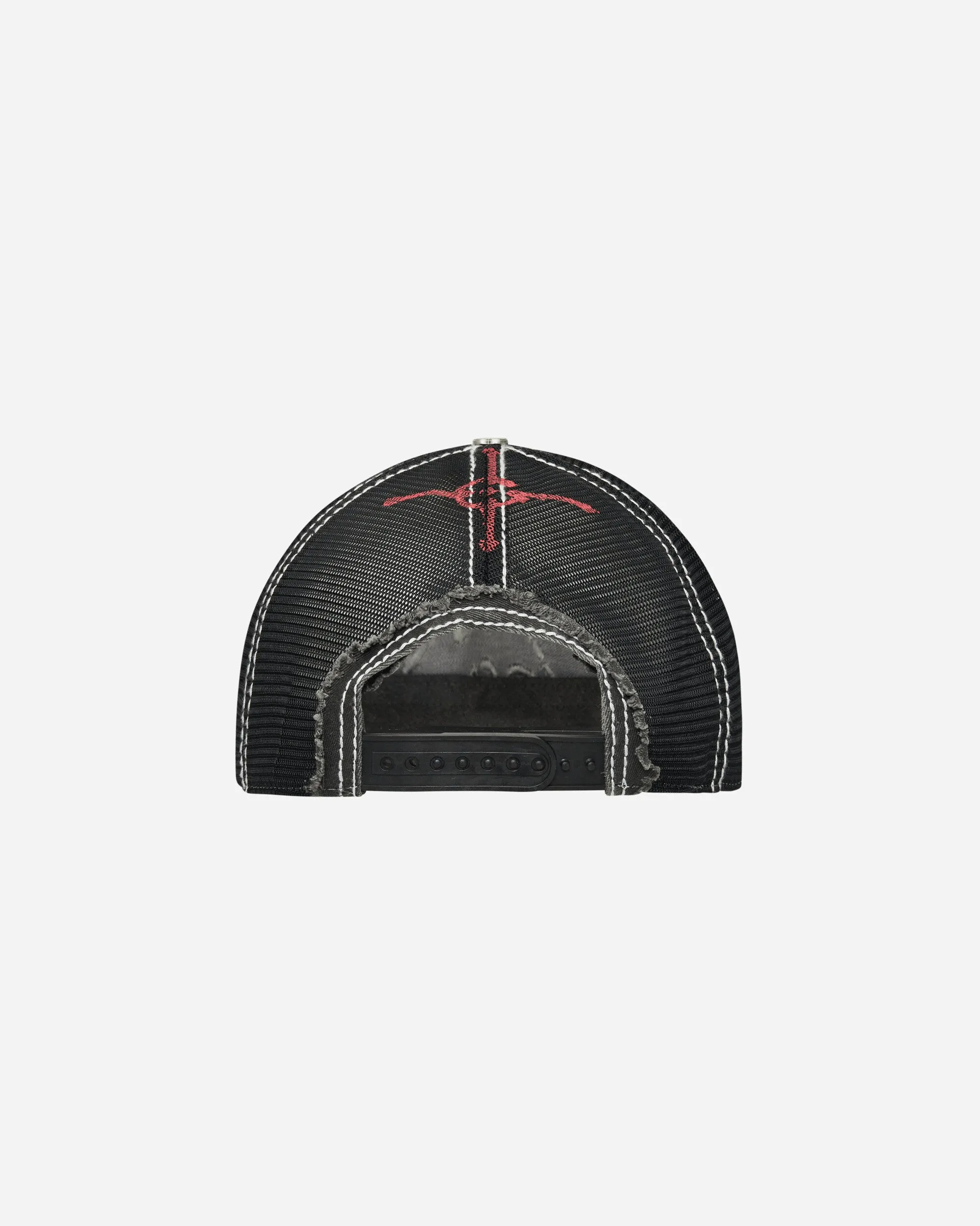 Seahorse Trucker Hat Washed Black