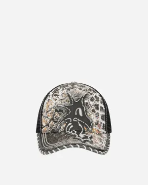 Seahorse Trucker Hat Washed Black